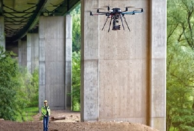 inspeksi jembatan dengan drone